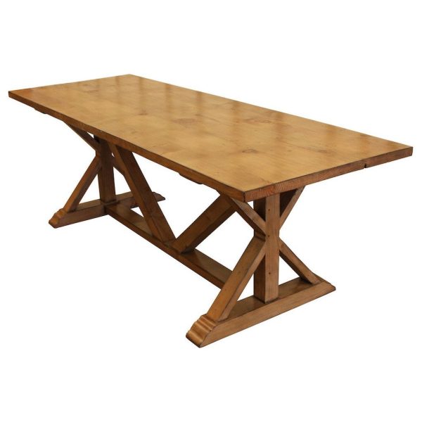 Country Trestle Refectory Dining Table Supply