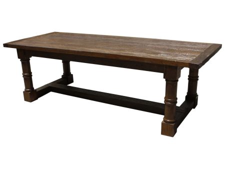 San Miguel Large Leg Dining Table in Reclaimed Wood For Discount