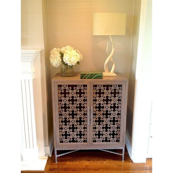 Custom Project-Media Cabinet featurning Laser Cut Panel Doors Hot on Sale