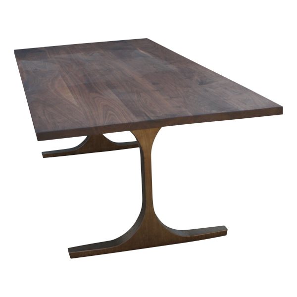 Bergen Dining Table With a Solid Walnut Top For Sale