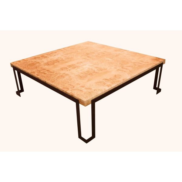 Modern Metal and Wood Coffee Table For Cheap