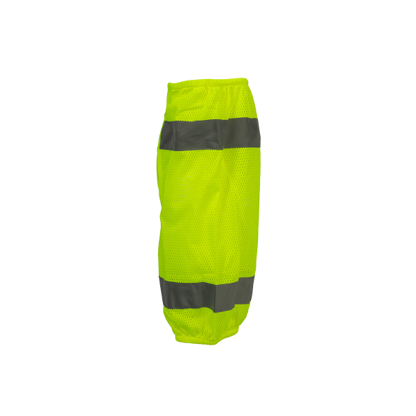 LMG-CE ANSI Class E Lime Mesh Reflective Leggings Gaiters With Adjustable Velcro Closures Online now