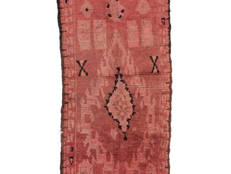 Berber Pink Moroccan Area Rug | 3.8  x 8.1  Discount