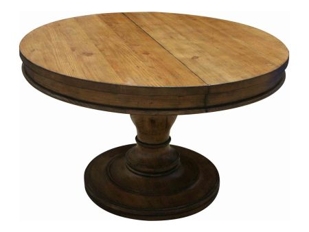 Westport Round Reclaimed Wood Extension Pedestal Table Sale