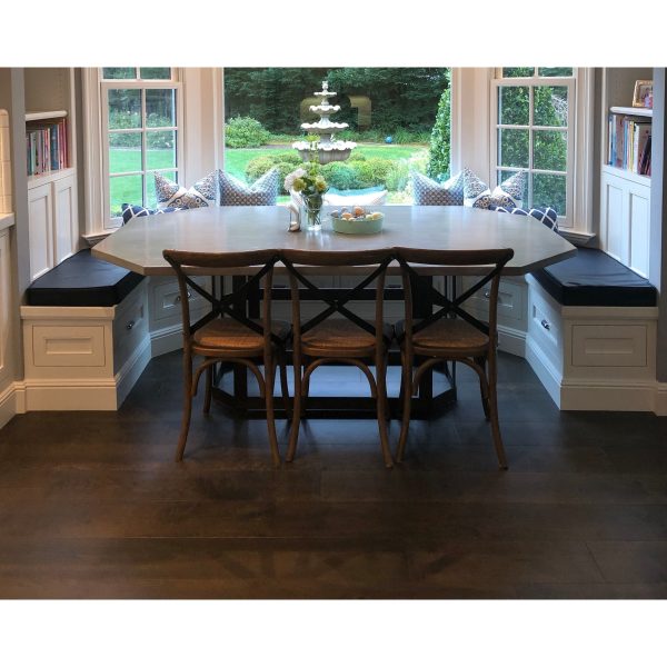 Kitchen Banquette Table With a Hexagon Shaped Top Online