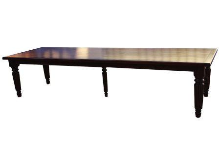 Custom Fluted Leg Extension Dining Table Sale