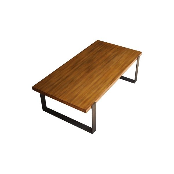 Modern Wood & Metal Coffee Table on Sale