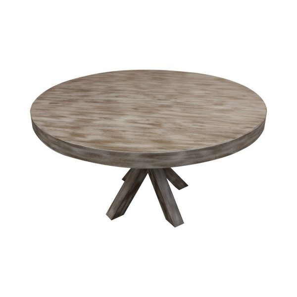 Arden Dining Table in Weathered Oak Wood on Sale