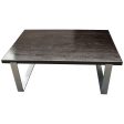 Modern Industrial Walnut Coffee Table Sale