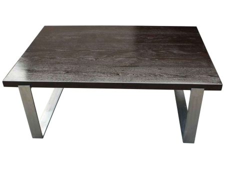 Modern Industrial Walnut Coffee Table Sale