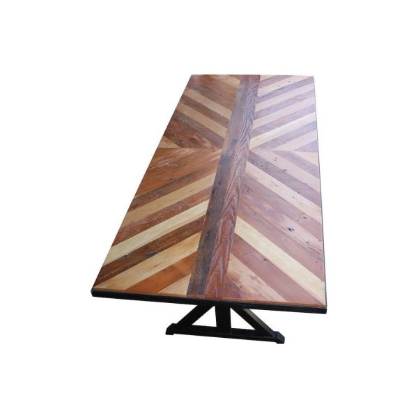 Chevron Top Dining Table For Sale