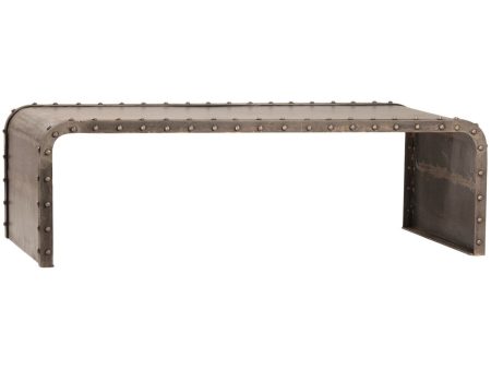 Boris, Industrial Metal Rivet Coffee Table Cheap