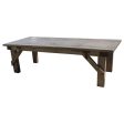 Industrial Work Bench Dining Table in Reclaimed Wood For Discount