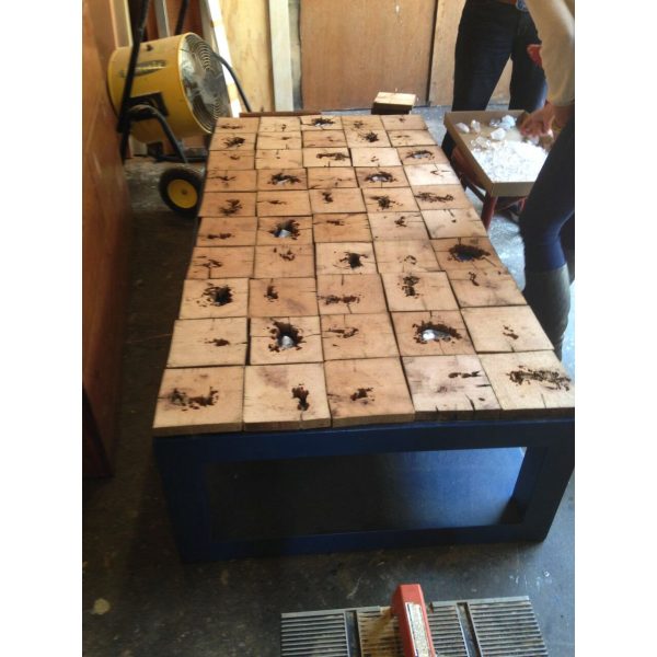 Custom Coffee Table Built from 300 Year Old Oak Salvaged from France Online Hot Sale