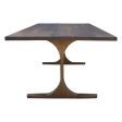 Bergen Dining Table With a Solid Walnut Top For Sale