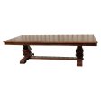 Adelaide Mahogany Trestle Dining Table Discount