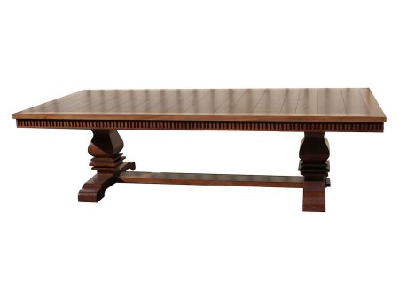 Adelaide Mahogany Trestle Dining Table Discount