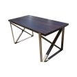 Chicago Industrial Dining Table in Reclaimed Wood Hot on Sale