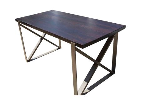 Chicago Industrial Dining Table in Reclaimed Wood Hot on Sale