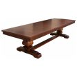 Adelaide Mahogany Trestle Dining Table Discount