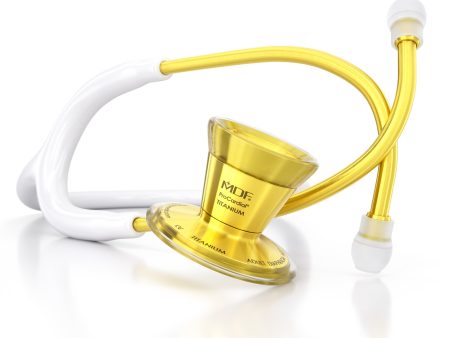 ProCardial® Titanium Cardiology Stethoscope - White Gold For Cheap