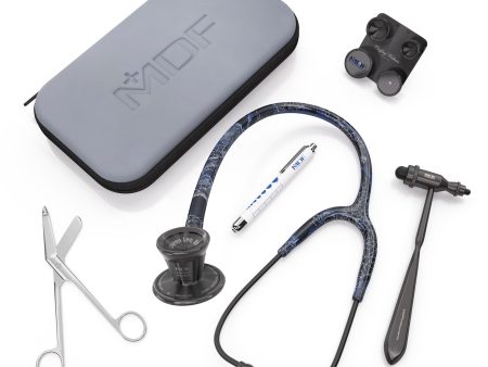 ProCardial® Titanium Cardiology Stethoscope Kit - Realtree Trace Blue BlackOut For Cheap